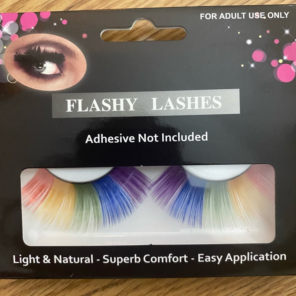 Rainbow lashes